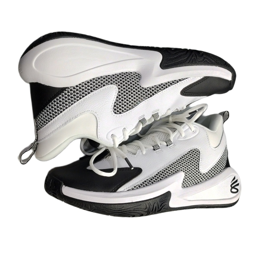 Under Armour Curry 3Z 25 Basketball Shoes Mens Size 9 Black White 6000749-100